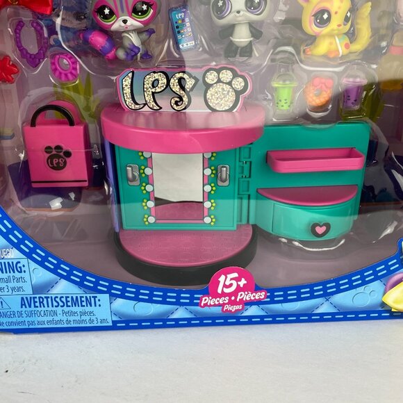 Littlest Pet Shop Spin & Style Boutique Series 4 Gen 7 Playset Pretend Play New - Picture 4 of 6